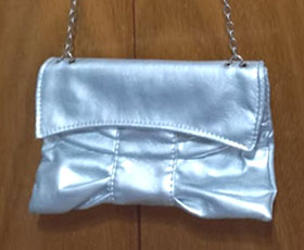 Cartera plateada
